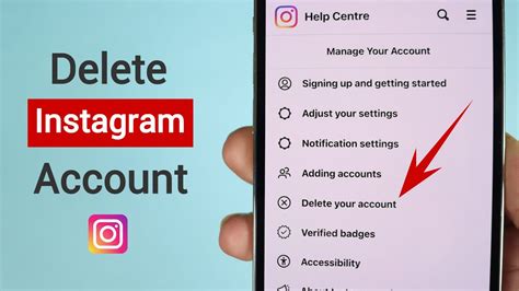 Permanently delete or deactivate your Instagram account